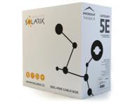 Datov kabel UTP-PE 5E Solarix SXKD ern venkovn - 1 metr