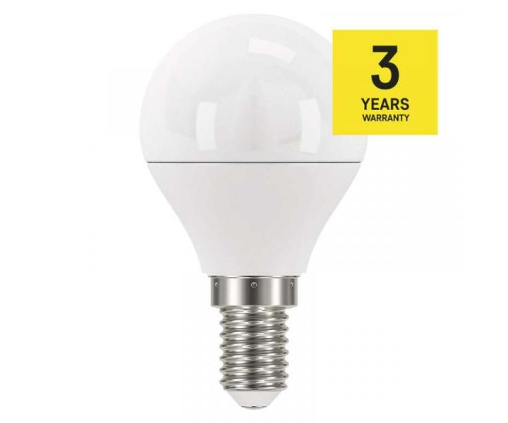 LED rovka Classic Mini Globe / E14 / 5 W (40 W) / 470 lm / tepl bl Emos ZQ1220