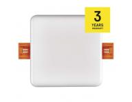 LED vestavn svtidlo VIXXO, tvercov, bl, 7,5W neutr.b.,IP65 Emos ZV2122
