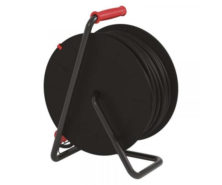 Venkovn prodluovac kabel na bubnu 50 m / 4 zs. / ern / guma-neopren / 230V / 2,5 mm2 Emos P084503
