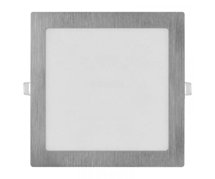LED vestavn svtidlo NEXXO, tvercov, stbrn, 18W, se zmnou CCT Emos ZD2243