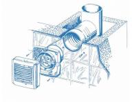 Axiln ventiltor se spnaem Blauberg Auto 100 a automatickou aluzi