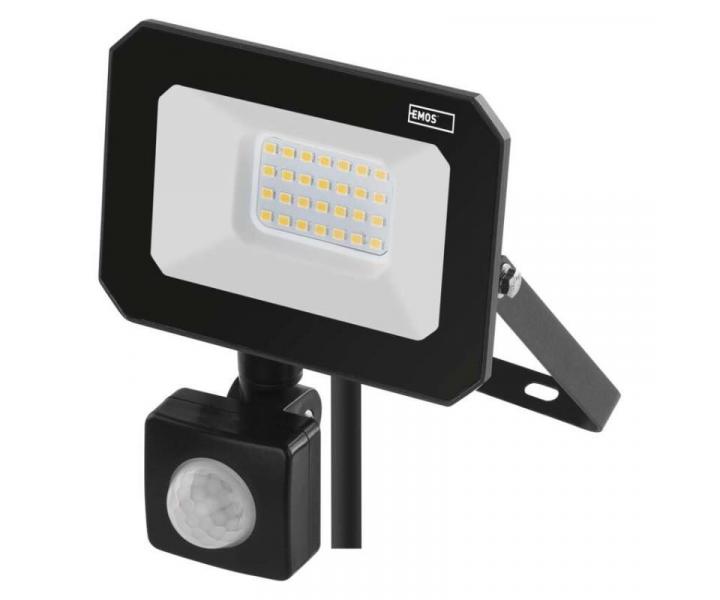 LED reflektor SIMPO s pohybovm idlem, 20 W, ern, neutrln bl Emos ZS2323