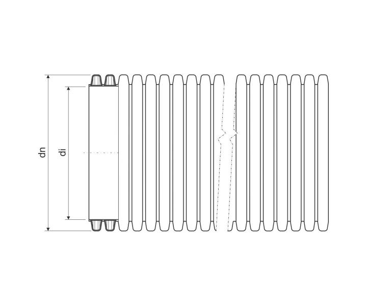 Tuh dvoupl᚝ov korugovan bezhalogenov chrnika Kopodur pr. 63 mm, erven Kopos KD 09063_BC