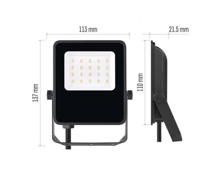 LED reflektor Emos Visio ZS2513, IP65, 10 W, ern, neutrln bl