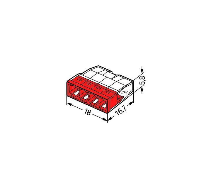 Svorka Wago 2273-204 - 4x2,5 mm2