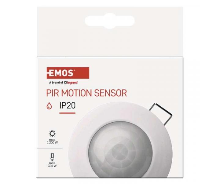 PIR senzor (pohybov idlo) IP20 1200W, bl Emos G1160