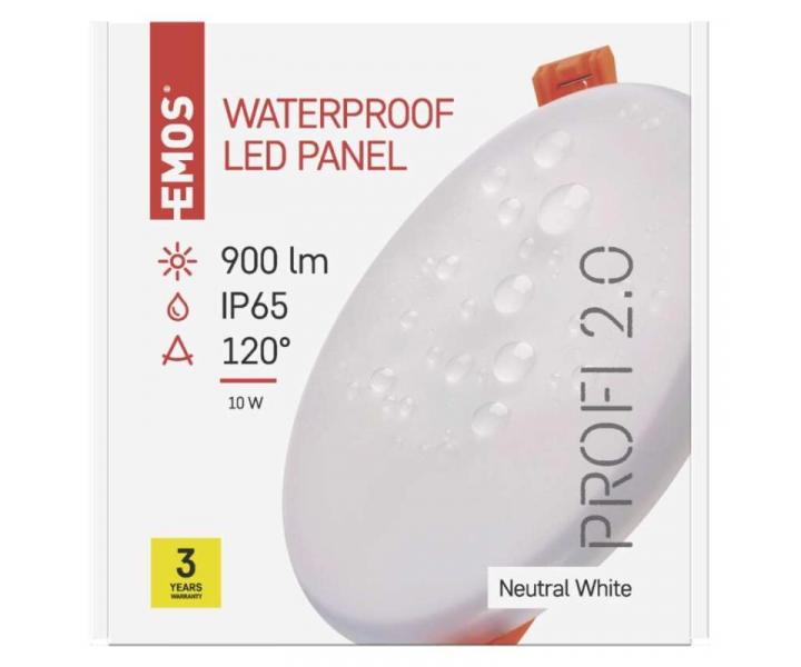 LED vestavn svtidlo VIXXO, kruhov, bl, 10W neutr. b., IP65 Emos ZV1132