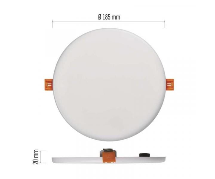 LED vestavn svtidlo VIXXO, kruhov, bl, 19W neutr. b., IP65 Emos ZV1152
