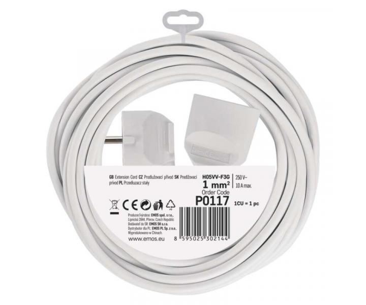 Prodluovac kabel 7 m / 1 zsuvka / bl / PVC / 1 mm2 Emos P0117