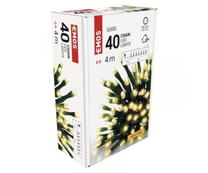 LED vnon etz, 4 m, venkovn i vnitn, tepl bl, asova Emos D4AW01