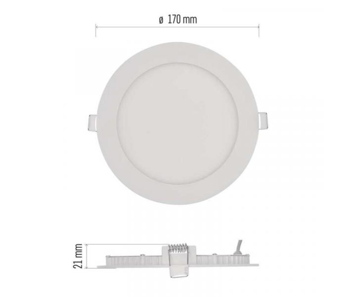 LED vestavn svtidlo NEXXO, kruhov, bl, 12,5W, neutrln bl Emos ZD1135