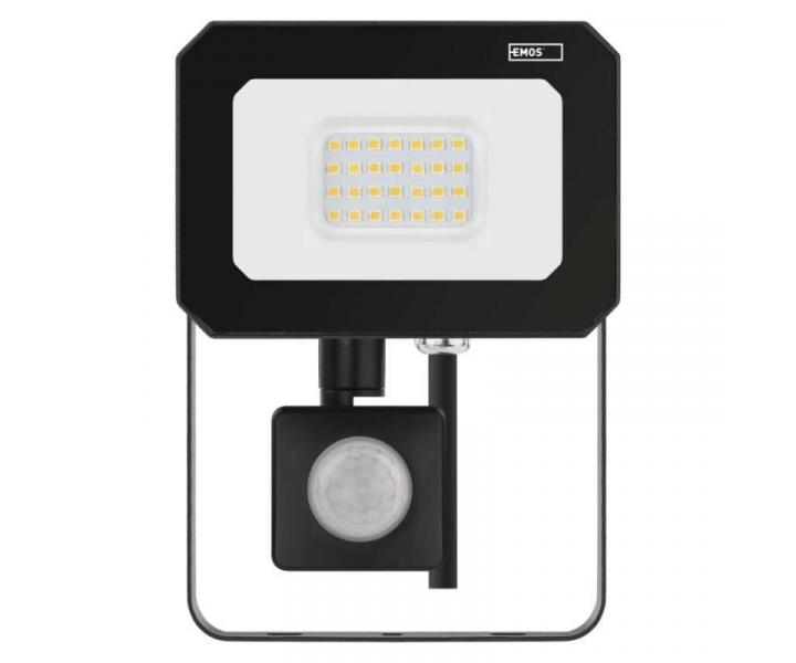 LED reflektor SIMPO s pohybovm idlem, 20 W, ern, neutrln bl Emos ZS2323