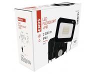 LED reflektor SIMPO s pohybovm idlem, 20 W, ern, neutrln bl Emos ZS2323