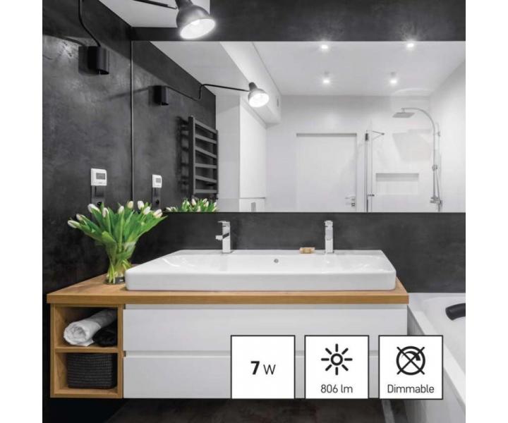 LED rovka Classic A60 / E27 / 7 W (60 W) / 806 lm / neutrln bl Emos ZQ5E43