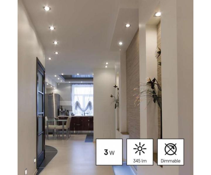 LED rovka Classic MR16 stbrn/ GU10 / 3 W (32 W) / 345 lm / neutrln bl Emos ZQ8E18