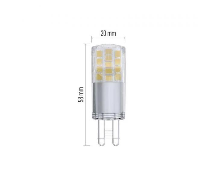 LED rovka Emos Classic JC ZQ9542, G9, 4,2 W (40 W), tepl bl