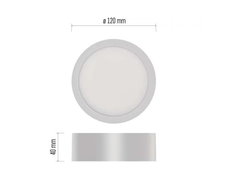 Kruhov pisazen LED svtidlo Emos Nexxo ZM5123, bl, 12 cm, 7,6 W - se zmnou CCT