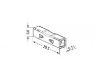 Svorka instalan prchoz Push Wire Wago 2773-2401 - 2x4 mm2