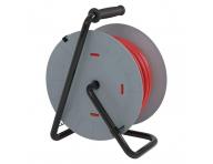 Prodluovac kabel na bubnu Emos P19450P, 4x zsuvka, 230 V, 1,5 mm2, erven, 50 m