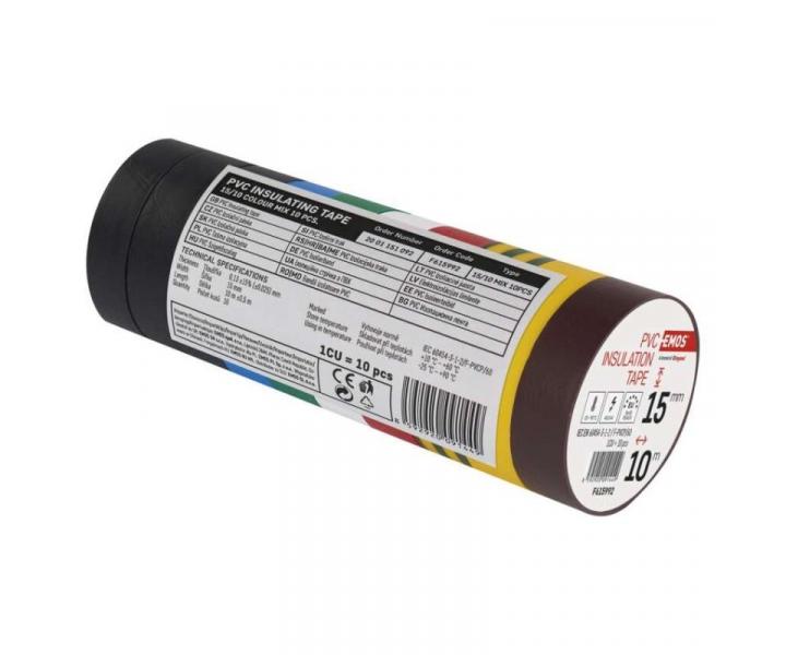 Izolan pska PVC 15mm / 10m barevn mix Emos F615992
