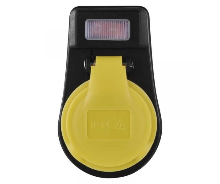 Zsuvka s vypnaem, IP44, ern Emos P00271