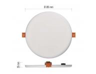 LED vestavn svtidlo VIXXO, kruhov, bl, 19W neutr. b., IP65 Emos ZV1152