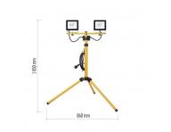 LED reflektor HOBBY SLIM, 2 20,5W + trojnoka, lut, neutrln bl Emos ZS2221.2