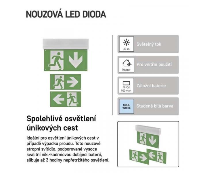 Nouzov svtidlo CESSI 3W 3h MT Emos ZN1210