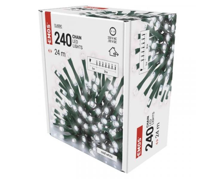 LED vnon etz, 24 m, venkovn i vnitn, studen bl, asova Emos D4AC05