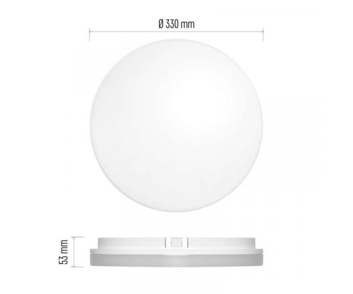 LED pisazen svtidlo TORI, kruhov bl 24W neutrln b., IP54 Emos ZM4322
