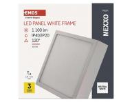 LED pisazen svtidlo NEXXO, tvercov, bl, 12,5W, neutrln bl Emos ZM6135
