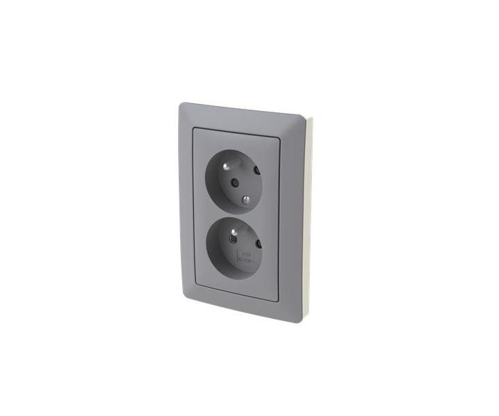 Zsuvka dvojnsobn, s clonkami, s natoenou dutinou ABB Zoni 5513T-C02357 141 - ed / bl