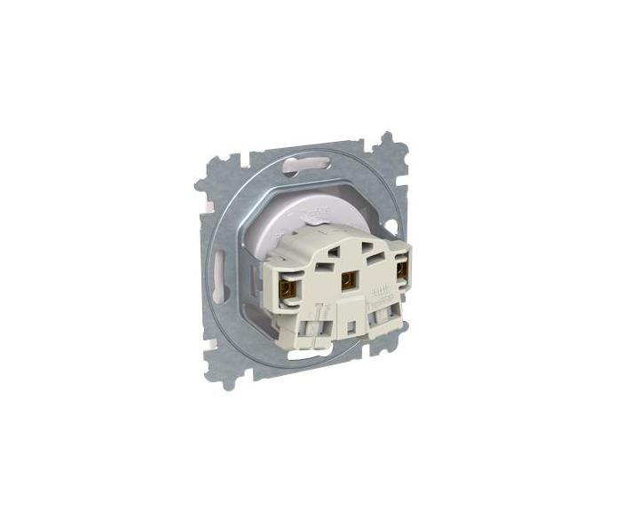 Zsuvka jednonsobn s ochrannm kolkem, s clonkami (typ 6619) ABB Zoni 6619T-A06657 500 - bl