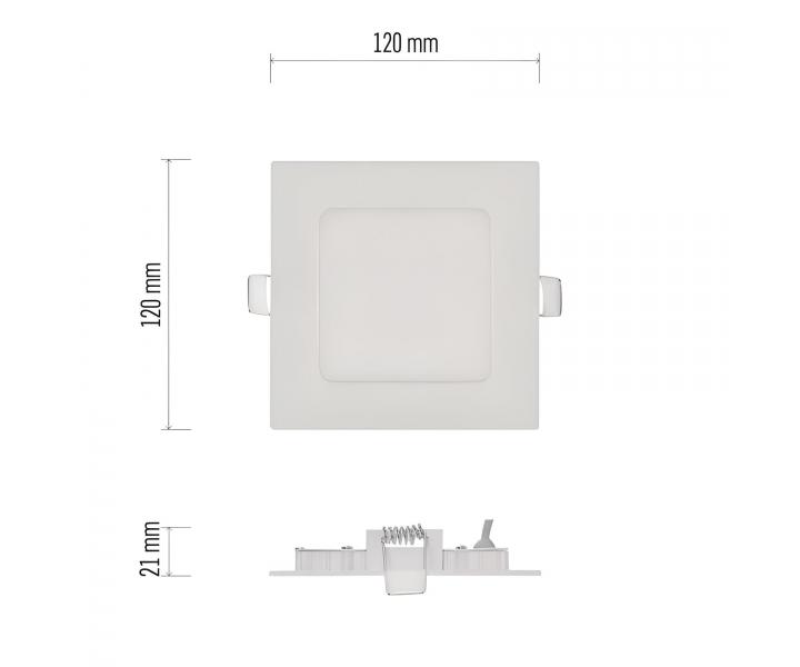 tvercov vestavn LED svtidlo Emos Nexxo ZD2125, 7 W, neutrln bl