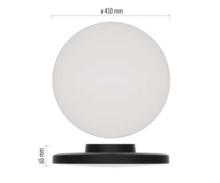 Kruhov pisazen LED svtidlo Emos Dioni ZM7155, ern, 32 W, se zmnou CCT