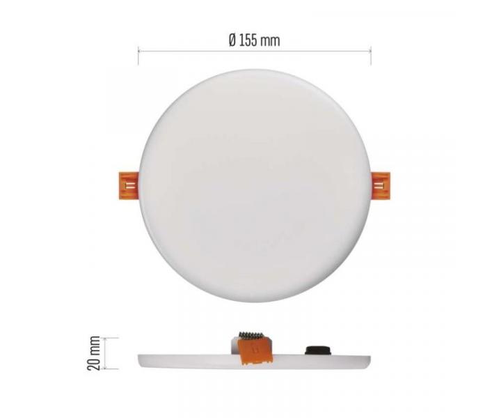 LED vestavn svtidlo VIXXO, kruhov, bl, 13,5W neutr. b., IP65 Emos ZV1142