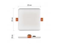 LED vestavn svtidlo VIXXO, tvercov, bl, 10 W neu.b.,IP65 Emos ZV2132