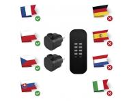 Dlkov ovldan zsuvky IP44, ern Emos P0067