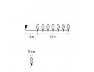 LED vnon etz, barevn rovky, 9,8 m, multicolor, multifunkce Emos D5ZM01
