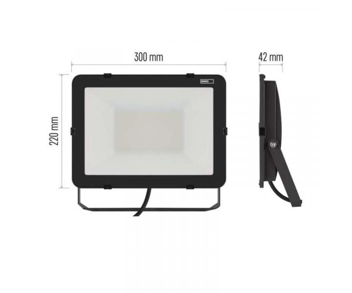 LED reflektor INOVO 100W, antracit,  neutrln bl Emos ZS2652