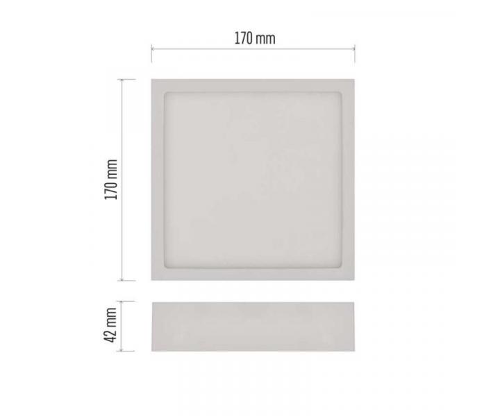 LED pisazen svtidlo NEXXO, tvercov, bl, 12,5W, neutrln bl Emos ZM6135