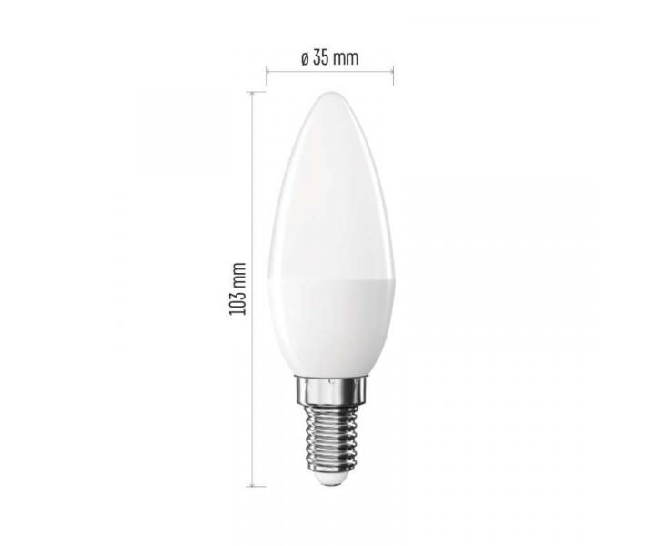 LED rovka Classic svka / E14 / 4,2 W (40 W) / 470 lm / tepl bl Emos ZQ3E21