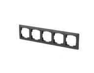 Rmeek ptinsobn, pro vodorovnou i svislou mont ABB Zoni 3901T-A00050 137 - matn ern / bl