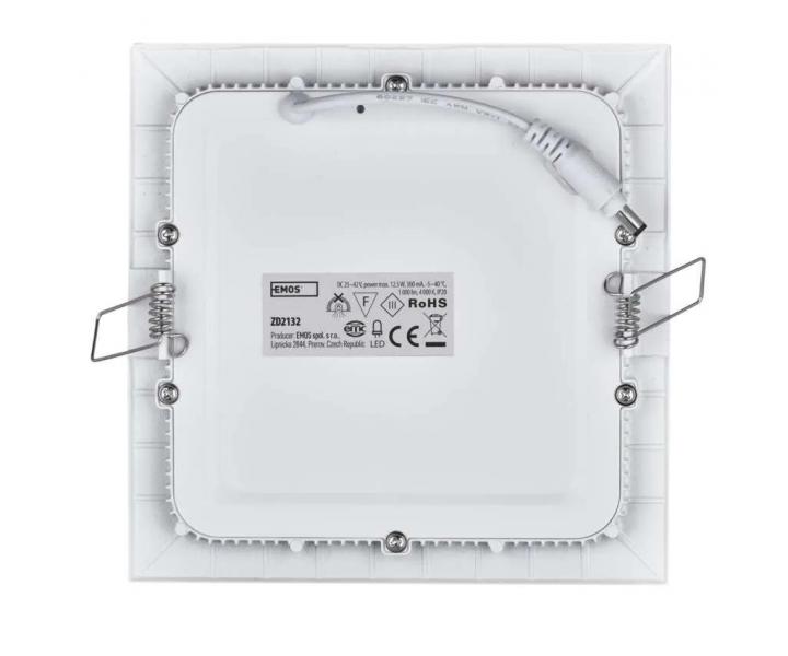 tvercov podhledov LED svtidlo Emos Profi ZD2132, 12,5 W, neutrln bl