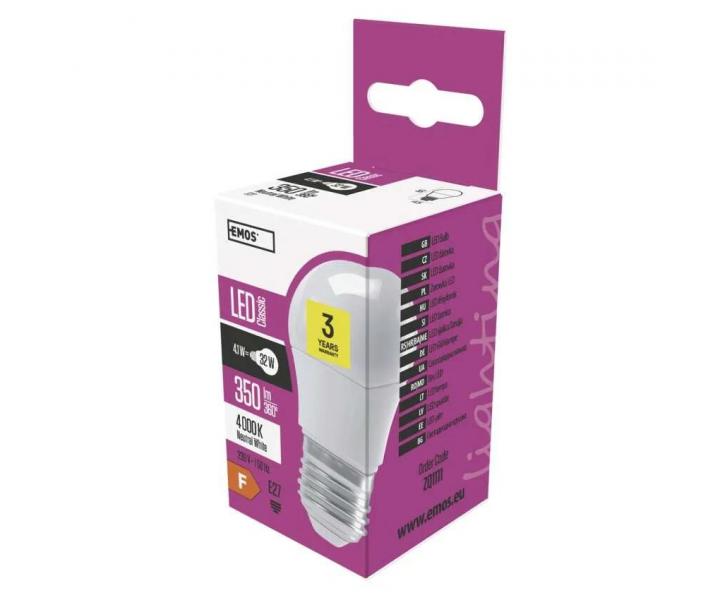 LED rovka Emos Classic ZQ1111, E27, 4,1 W (32 W), neutrln bl