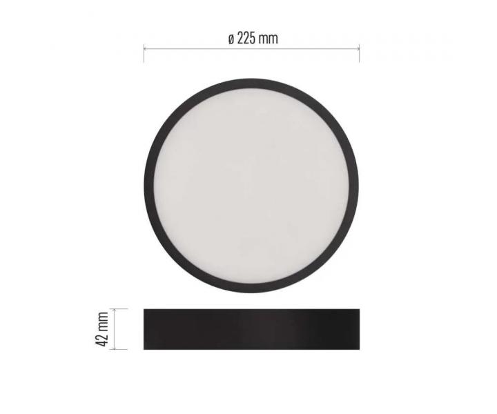 Kruhov pisazen LED svtidlo Emos Nexxo ZM5343 ern  22,5 cm 21 W
