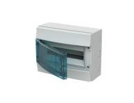 Rozvodnice nstn, 12 Modul, plastov prhledn dvka, kryt IP65, ada Mistral65, vetn svorek N+PE (11 + 11) ABB 1SLM00650