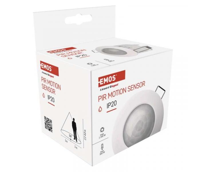 PIR senzor (pohybov idlo) IP20 1200W, bl Emos G1160