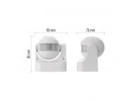 PIR senzor (pohybov idlo) IP44 1200W, bl Emos G1120